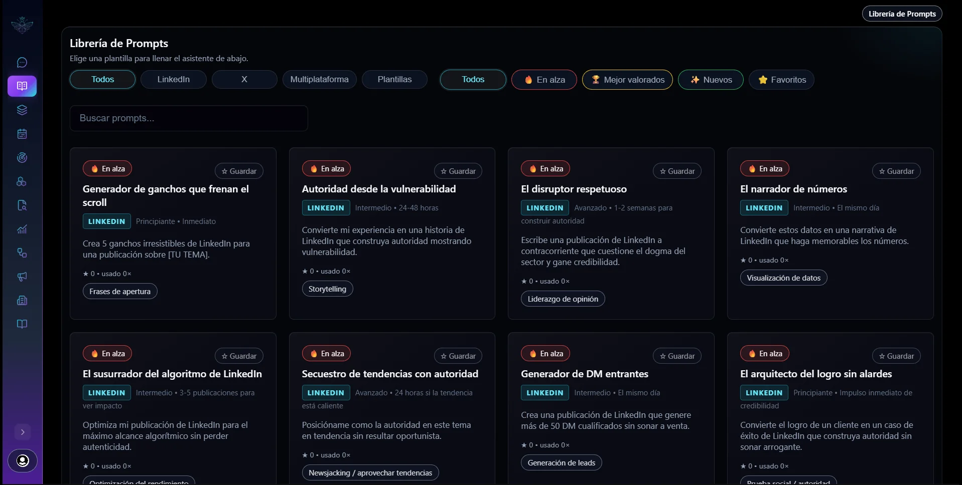 Apisy Librería de Prompts — más de 100 prompts ya probados